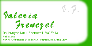 valeria frenczel business card