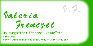 valeria frenczel business card